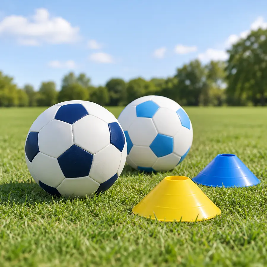 Children's footballs and goal toys