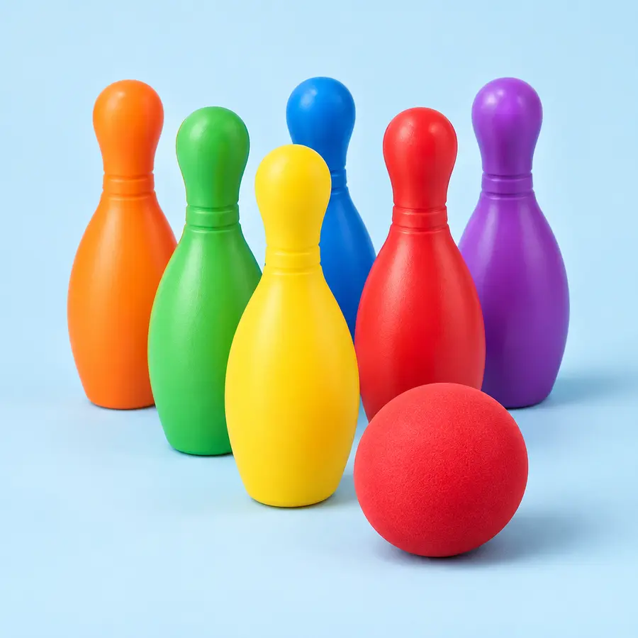 Colour garden bowling set