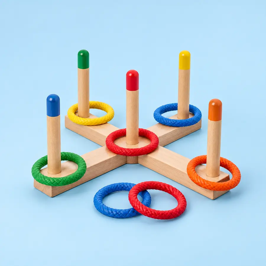 Garden ring toss game